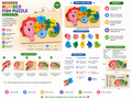 Wooden Number Seahorse Puzzle Board Toy