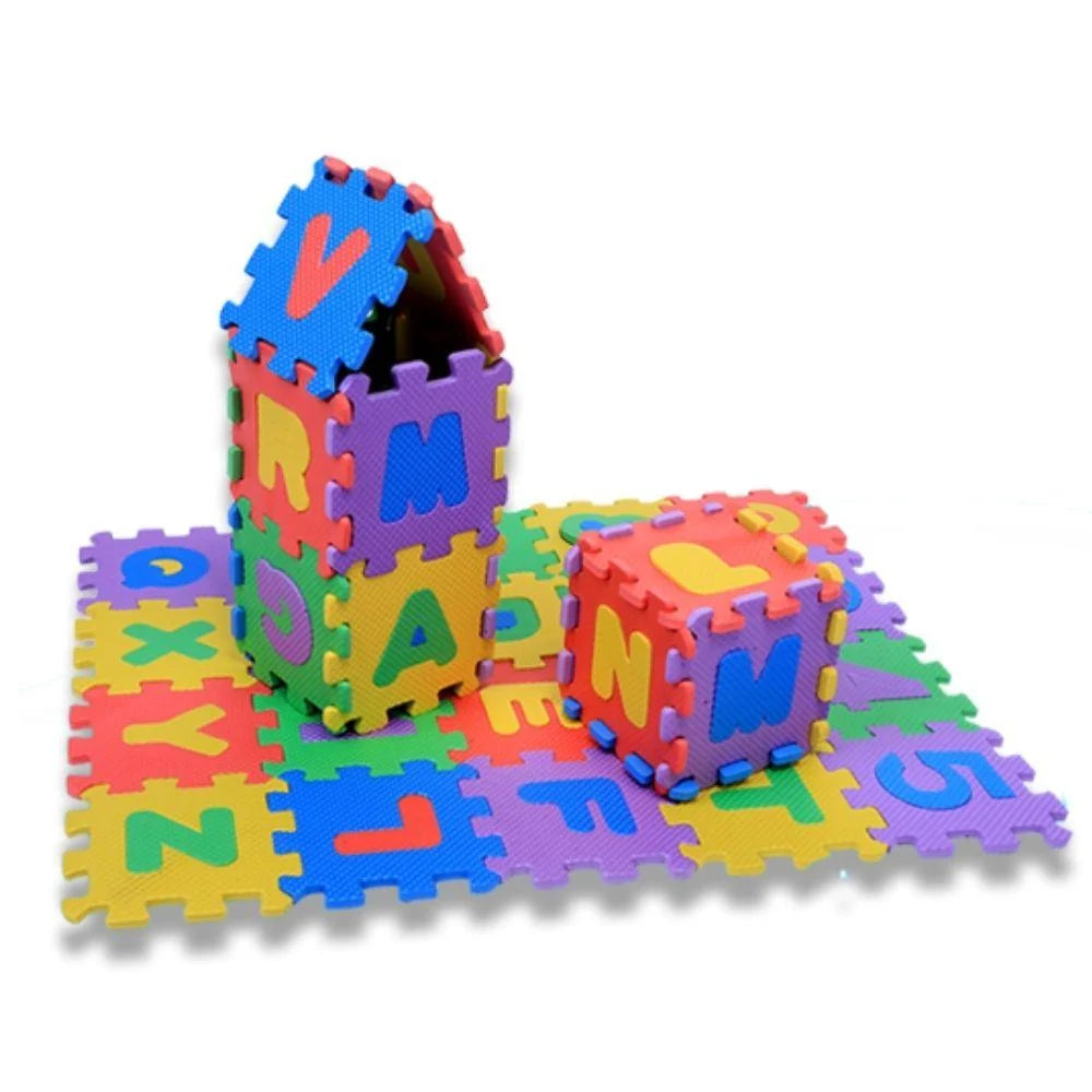 36-Piece EVA Foam Alphanumeric Puzzle Play Mat