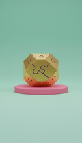 Sunny Gold Creative Puzzle Box