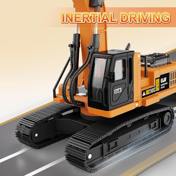 GLW Excavator Inertial Driving Diecast
