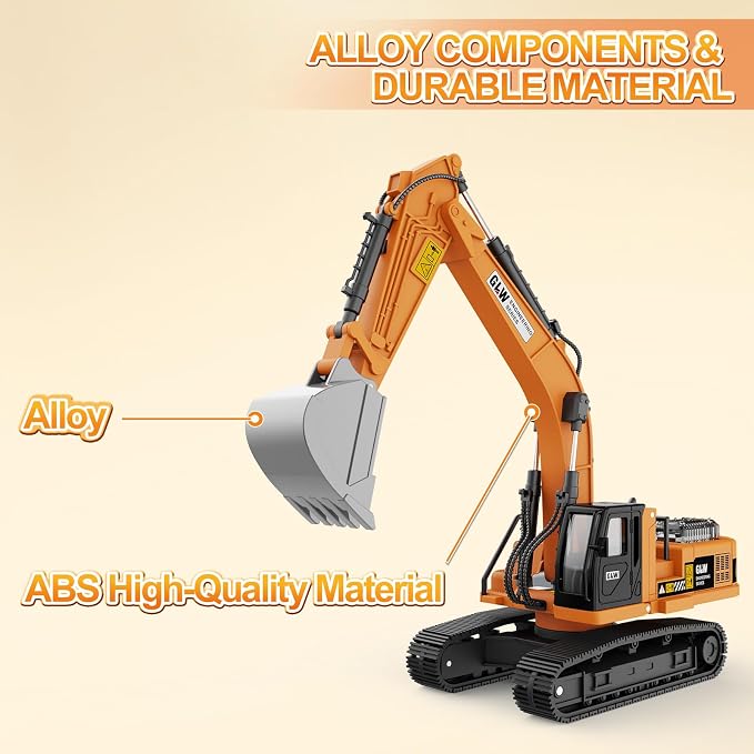 GLW Excavator Inertial Driving Diecast