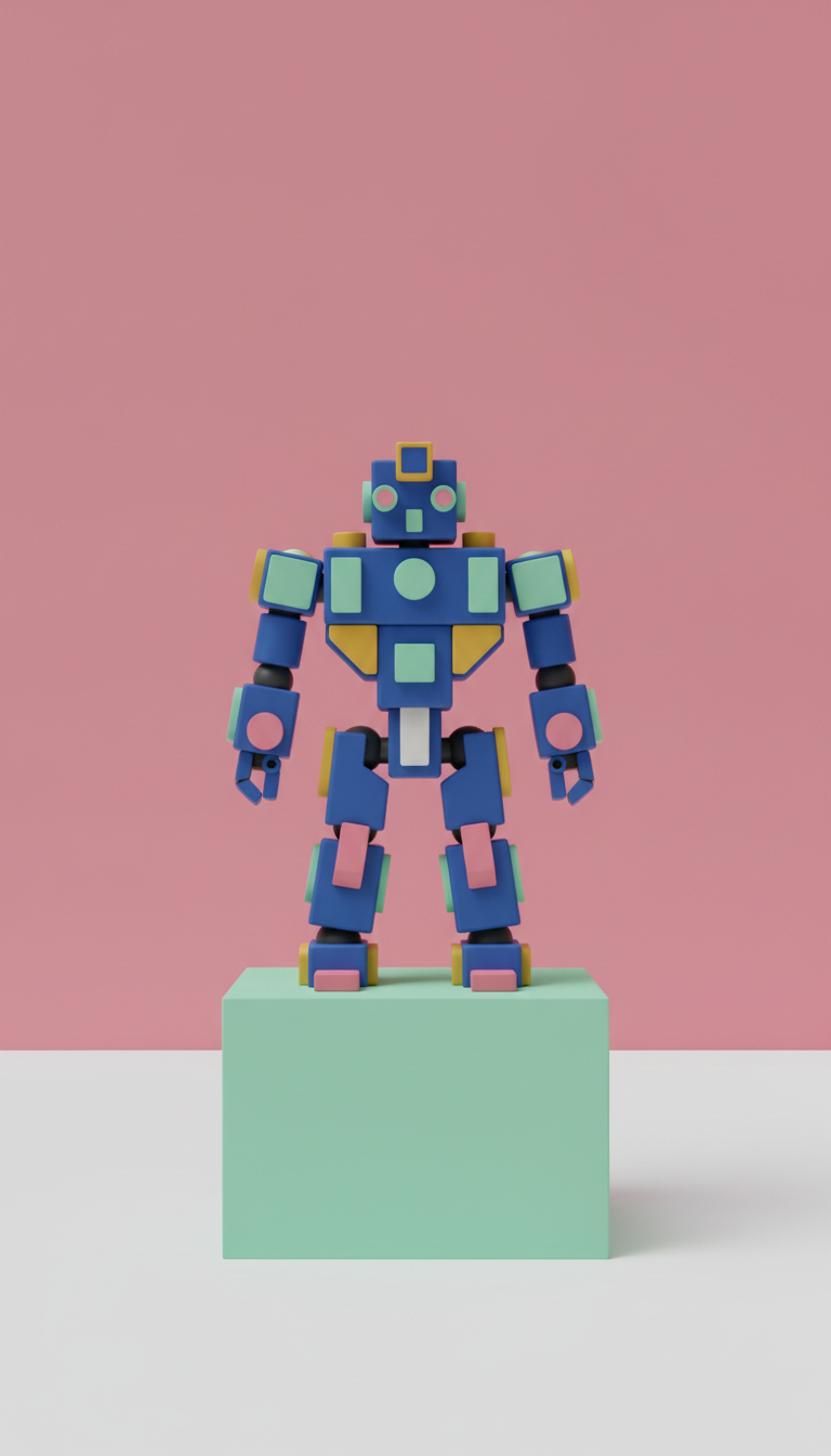 Royal Blue Art Robot Kit