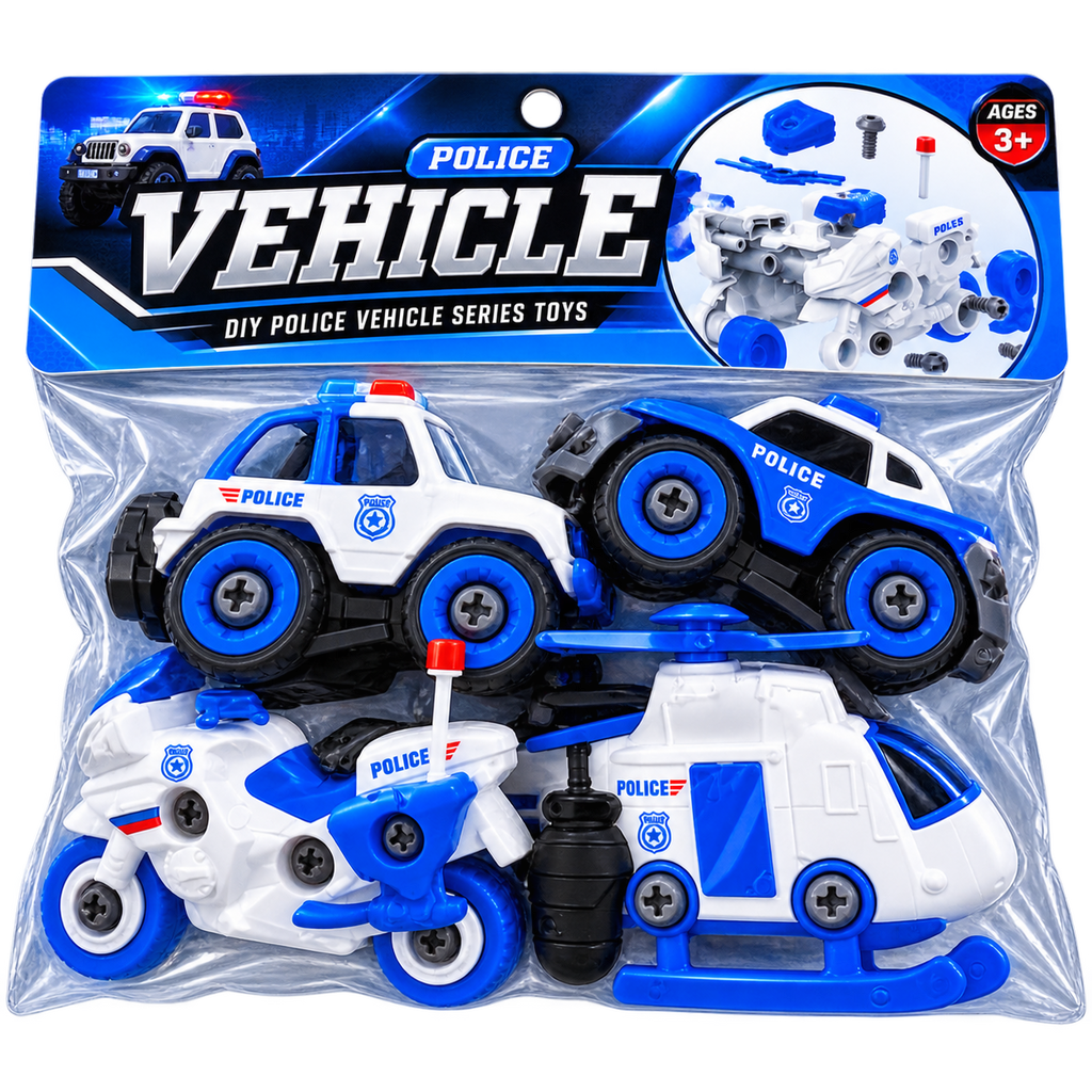 Police Vehicles DIY Set