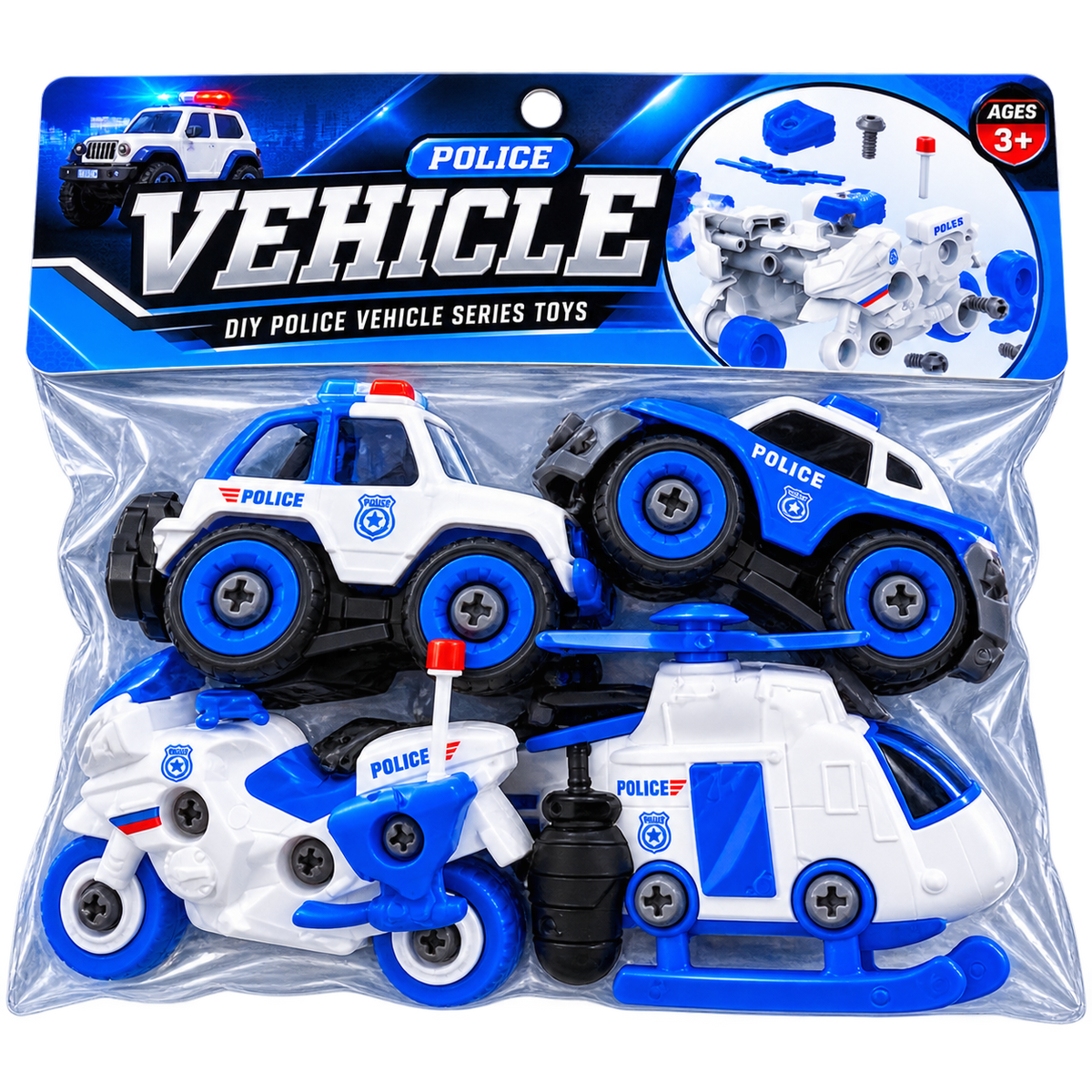 Police Vehicles DIY Set