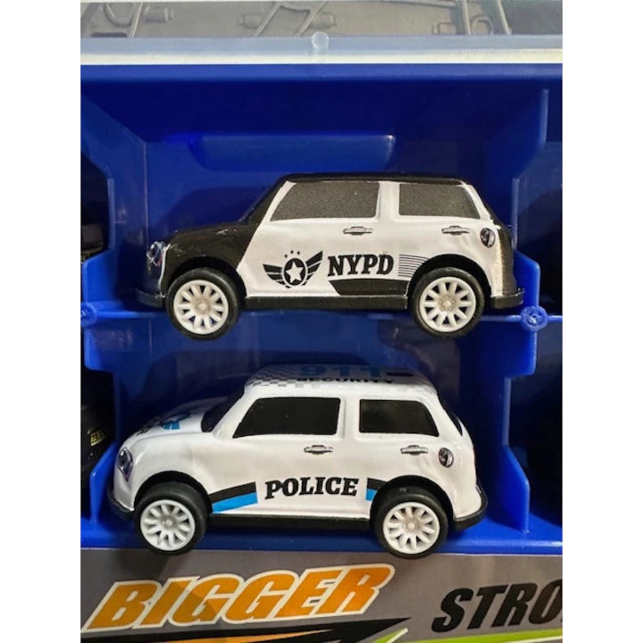 City Police Storage Truck &amp; Die-Cast Car Play Set (18 Pieces)