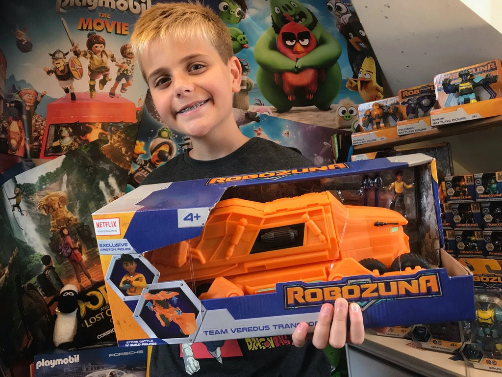 Robozuna Team Veredus Transporter Vehicle & Mangle Action Figure Set