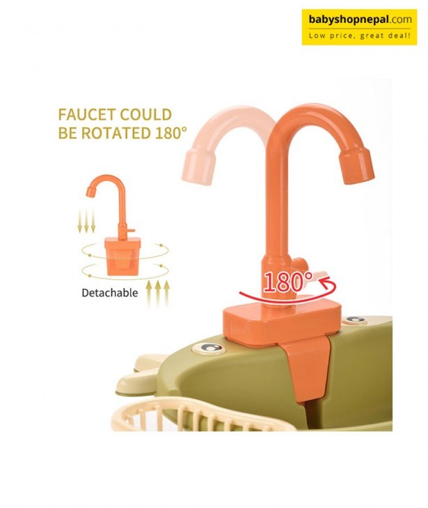 Dishwasher Toy Circulating Water Wash Sink