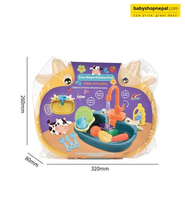 Dishwasher Toy Circulating Water Wash Sink