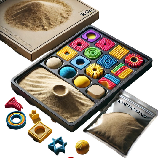 Toyrix Magnetic Kinetic Sand Puzzle Set | Interactive Sensory Play for Kids & Adults